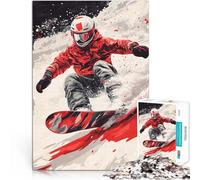 Puzzle da 2000 pezzi per adolescenti Snowboarder in azione Giocattolo educativo per l'apprendimento Migliorare l'amore tra le coppie 70x100cm