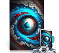 Puzzle da 2000 pezzi per adolescenti Stile Occhio della Tempesta 1 Giocattoli antistress con pezzi completamente interconnessi di forma casuale 70x100cm
