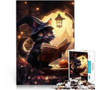 Puzzle da 2000 pezzi per adolescenti Stregone del Gatto Nero Giocattoli da gioco per regalo di famiglia Migliorare l'amore tra le coppie 70x100cm