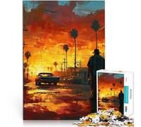 Puzzle da 2000 pezzi per adolescenti Sunset Drive Art per il giocattolo di sfida del gioco educativo Collezione di artisti, Belle arti 70x100cm