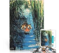 Puzzle da 2000 pezzi per adolescenti Tigre in acqua Antistress Vacanza in patria Uccidere il tempo Lista dei desideri con Babbo Natale 70x100cm