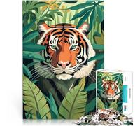 Puzzle da 2000 pezzi per adolescenti Tigre nella giungla Gioco di famiglia antistress sfida difficile offerte come regali per tutta la famiglia 70x100cm