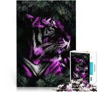 Puzzle da 2000 pezzi per adolescenti Tigre sotto la pioggia giocattoli educativi per l'apprendimento Adatto per la decorazione del desktop 70x100cm