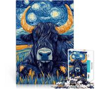 Puzzle da 2000 pezzi per adolescenti Toro della notte stellata Sfida di gioco educativo giocattolo Decorazioni e regali unici per la casa 70x100cm
