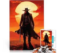 Puzzle da 2000 pezzi per adolescenti Tramonto del cowboy solitario Giocattoli da gioco con pezzi completamente interconnessi di forma casuale 70x100cm
