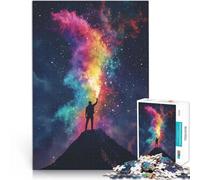 Puzzle da 2000 pezzi per adolescenti Uomo che tiene in mano una fiamma cosmica Gioco educativo per famiglie Regali di Babbo Natale segreto 70x100cm