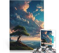 Puzzle da 2000 pezzi per adolescenti Vista solitaria sulla montagna Sfida difficile con pezzi completamente interconnessi di forma casuale 70x100cm