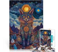 Puzzle da 2000 pezzi per adolescenti Volpe della Fantasia Gioco di famiglia antistress sfida difficile Adatto per la decorazione del desktop 70x100cm