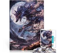 Puzzle da 2000 pezzi per adolescenti volpe kitsune nera Giochi educativi Decorazione della casa è ideale come regalo per tutta la famiglia 70x100cm