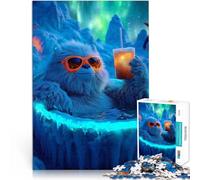 Puzzle da 2000 pezzi per adolescenti Yeti nella vasca idromassaggio Gioco rompicapo Ogni pezzo è unico - Gioco divertente e stimolante per tutta la famiglia 70x100cm