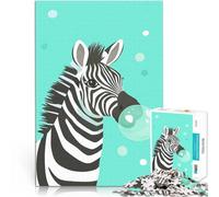 Puzzle da 2000 pezzi per adolescenti Zebra che soffia bolle giocattoli educativi per l'apprendimento Adatto per la decorazione del desktop 70x100cm
