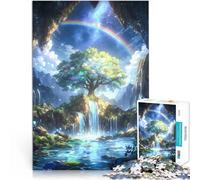 Puzzle da 2000 pezzi per adulti Albero arcobaleno spirituale Sfida di gioco educativo giocattolo è ideale come regalo per tutta la famiglia 70x100cm