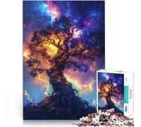 Puzzle da 2000 pezzi per adulti Albero gigante con cielo al neon Assemblaggio del modello Adatto per la decorazione del desktop 70x100cm