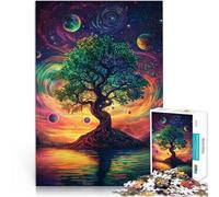 Puzzle da 2000 pezzi per adulti Albero sotto il pianeta per età pari o superiore a 14 anni Adatto alle coppie Attività divertenti da fare a casa, regali di compleanno, regali di viaggio