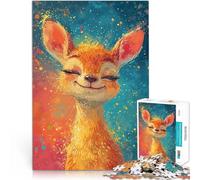 Puzzle da 2000 pezzi per adulti Allegro cerbiatto stellato Allena il tuo cervello e le tue mani perché è ideale come regalo per tutta la famiglia 70x100cm
