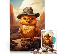 Puzzle da 2000 pezzi per adulti Anatra da cowboy occidentale Vacanza a casa: uccidere il tempo Migliorare l'amore tra le coppie 70x100cm