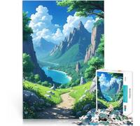 Puzzle da 2000 pezzi per adulti Anime Natura Paesaggio Arte Riduzione dello stress interessante Migliorare l'amore tra le coppie 70x100cm