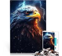 Puzzle da 2000 pezzi per adulti Aquila epica e tempestosa Fatto di carta，Adatto a partire dai 14 anni Sfida di gioco educativo giocattolo Migliorare l'amore tra le coppie。misurare：70x100cm