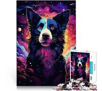 Puzzle da 2000 pezzi per adulti Art Border Collie concorso di velocità a mano Adatto per la decorazione del desktop 70 x 100 cm Adatto per e adolescenti 14+