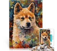 Puzzle da 2000 pezzi per adulti Arte del cucciolo di Akita Giocattoli per l'intrattenimento in famiglia Migliorare l'amore tra le coppie 70x100cm