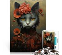 Puzzle da 2000 pezzi per adulti Arte del gatto Antistress Vacanza in patria Uccidere il tempo con poster abbinato e foglio di quiz 70x100cm