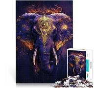Puzzle da 2000 pezzi per adulti arte del re elefante Giocattoli educativi per l'apprendimento Giochi per famiglie Buon regalo 70x100cm