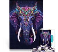Puzzle da 2000 pezzi per adulti arte del re elefante per il giocattolo di sfida del gioco educativo perché è ideale come regalo per tutta la famiglia 70x100cm