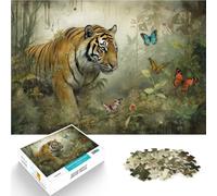 Puzzle da 2000 pezzi per adulti Arte della tigre di bellezza feroce Difficile Duro Ogni pezzo è unico - Gioco divertente e stimolante per tutta la famiglia 70x100cm