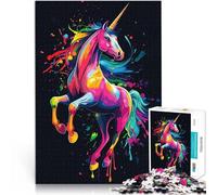 Puzzle da 2000 pezzi per adulti Arte dell'unicorno arcobaleno Giocattolo educativo per l'apprendimento Giocattoli per la decorazione della casa 70x100cm