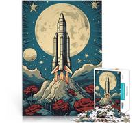 Puzzle da 2000 pezzi per adulti Arte Ex Libris Rocket Giocattoli educativi per l'apprendimento Giochi per famiglie Adatto alle coppie 70x100cm