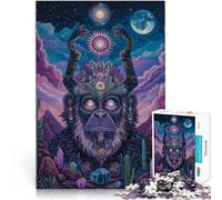 Puzzle da 2000 pezzi per adulti Arte fantasy delle scimmie Fatto di cartone Adatto a partire dai 14 anni Giocattolo educativo per l'apprendimento regali per amici e familiari misurare:70x100cm