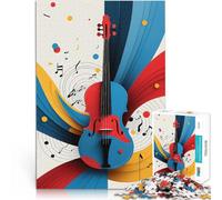 Puzzle da 2000 pezzi per adulti Arte musicale del violino giocattoli educativi per l'apprendimento Gioco educativo per compleanno e Natale 70x100cm