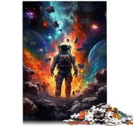 Puzzle da 2000 pezzi per adulti Astronauta su un pianeta colorato Puzzle educativo divertente puzzle 70 x 100 cm Adatto per e adolescenti 14+