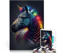 Puzzle da 2000 pezzi per adulti Astronauta zebra Difficile da completare ma divertente e umoristico Gioco educativo per compleanno e Natale 70x100cm