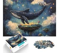 Puzzle da 2000 pezzi per adulti Balena nel cielo Giocattolo educativo intellettuale decomprimente Decorazioni e regali unici per la casa 70x100cm