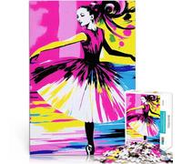 Puzzle da 2000 pezzi per adulti Balletto colorato ad acquerello Gioco impegnativo e gioco in famiglia Adatto per la decorazione del desktop 70x100cm