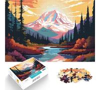 Puzzle da 2000 pezzi per adulti Bella valle di montagna Giocattoli di gioco impegnativi Decorazione murale Regali unici per compleanno e Natale 70x100cm