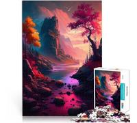 Puzzle da 2000 pezzi per adulti Bellissimo fiume e alberi Gioco intellettuale giocattolo Ogni pezzo è unico - Gioco divertente e stimolante per tutta la famiglia 70x100cm