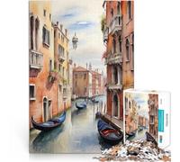 Puzzle da 2000 pezzi per adulti Canale a Venezia, Italia Gioco intellettuale giocattolo Attività divertenti a casa, regali di compleanno, regali di viaggio, 70x100cm