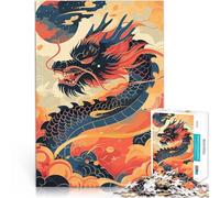 Puzzle da 2000 pezzi per adulti Capodanno del drago cinese Riduzione dello stress interessante è ideale come regalo per tutta la famiglia 70x100cm