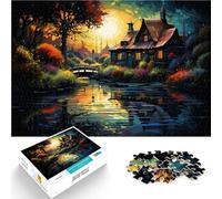 Puzzle da 2000 pezzi per adulti casa di campagna puzzle per regali antistress sfida difficile 70 x 100 cm per adolescenti dai 14 anni in su