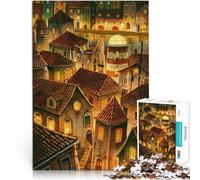Puzzle da 2000 pezzi per adulti Casa illuminata Fatto di carta,per e da 14 anni in su Divertimento in famiglia apprendimento educativo regalo。misurare:70x100cm/27.5x39.3pollice