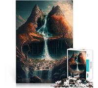 Puzzle da 2000 pezzi per adulti Cascata mozzafiato Difficile da completare ma divertente e umoristico perché è ideale come regalo per tutta la famiglia 70x100cm