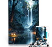 Puzzle da 2000 pezzi per adulti Cascata nella natura della foresta Analisi e logica Ogni pezzo è unico - Gioco divertente e stimolante per tutta la famiglia 70x100cm