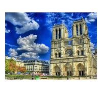 Puzzle da 2000 pezzi per adulti, cattedrale di Notre Dame de Paris in stile gotico, regalo e gioco educativo per adolescenti