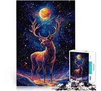 Puzzle da 2000 pezzi per adulti Cervo Cosmico Giocattolo educativo intellettuale decomprimente Migliorare l'amore tra le coppie 70x100cm