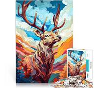 Puzzle da 2000 pezzi per adulti Cervo delle Highlands vibrante Vacanza a casa: uccidere il tempo Migliorare l'amore tra le coppie 70x100cm