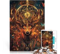 Puzzle da 2000 pezzi per adulti “Cervo magico fantasy” Fatto di carta,Adatto a persone dai 14 anni in su Giocattoli antistress Donazione di opere d'arte。misurare:70x100cm/27.5x39.3pollice