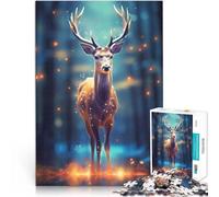 Puzzle da 2000 pezzi per adulti Cervo nella foresta Giocattolo educativo intellettuale decomprimente Migliorare l'amore tra le coppie 70x100cm