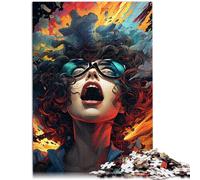 Puzzle da 2000 pezzi per adulti che dipingono una ragazza giocattoli anti-stress ideale come regalo per tutta la famiglia 27,56 pollici x 39,37 pollici per adolescenti da 14 anni e oltre